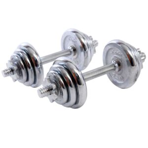 Гантели разборные хромированные 15 кг + 15 кг