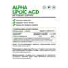 NaturalSupp Альфа-липоевая кислота (Alpha Lipoic Acid) 60 капсул