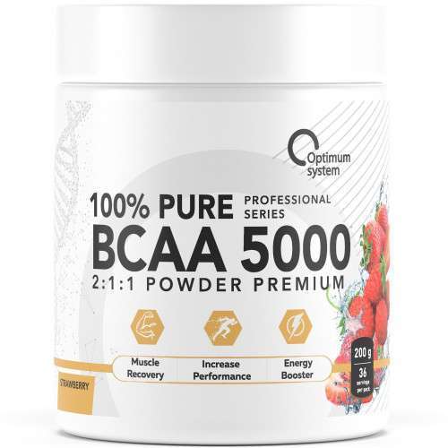 Optimum System BCAA 5000 Powder 200 gr. 40 порций