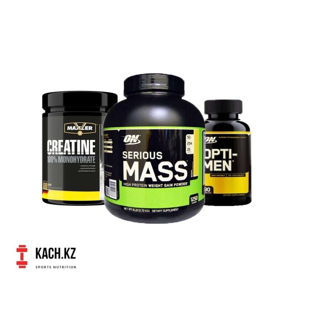 Средний комплекс: Гейнер + креатин + витамины