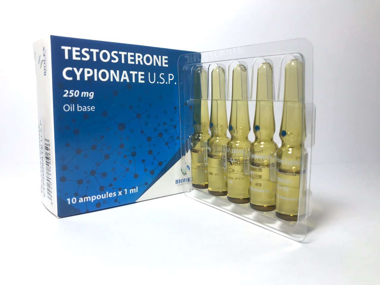 TESTOSTERON CYPIONATE 10amp. 250mg (BIOLEX)