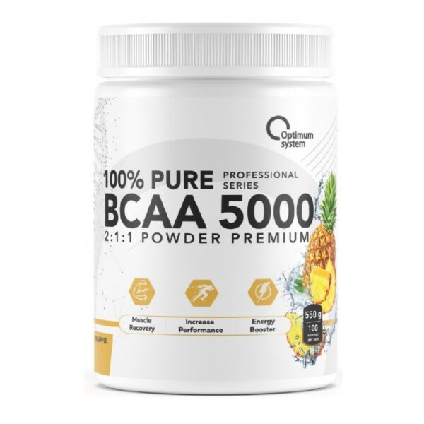 Optimum System 100% Pure BCAA 5000 Powder 550гр